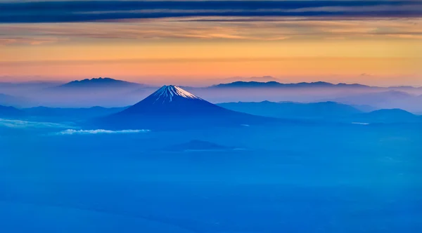 Vista aérea del monte Fuji por la mañana — Foto de Stock