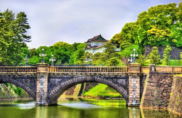 Αυτοκρατορικό Παλάτι με γέφυρα Nijubashi Τόκιο — Φωτογραφία Αρχείου