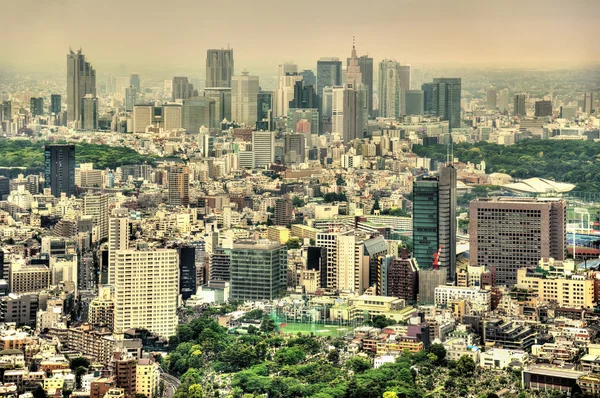 Letecký pohled na Tokio — Stock fotografie