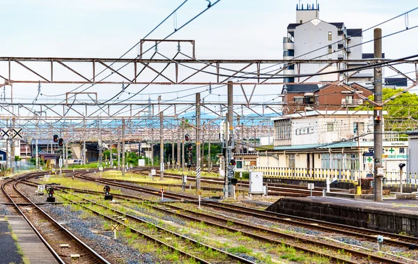 Vista da estação de Oji em Nara — Fotografia de Stock