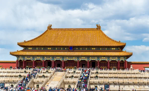 Hall för högsta harmoni i den förbjudna staden - Beijing — Stockfoto