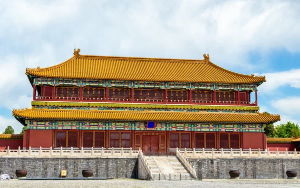 Hall w Zakazane Miasto lub Palace Museum - Beijing — Zdjęcie stockowe