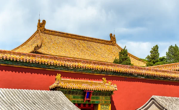 Tradycyjne dachów Zakazanego Miasta w Pekinie — Zdjęcie stockowe