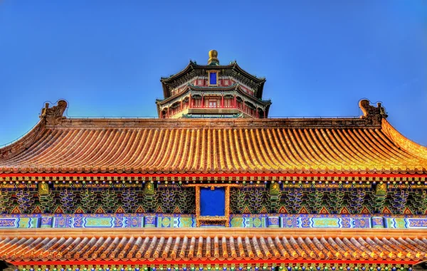 Widok z letniej rezydencji w Pekinie — Zdjęcie stockowe