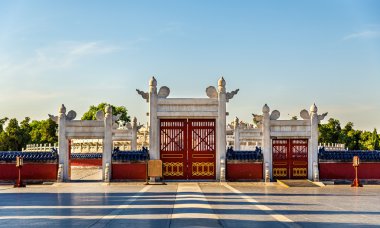 Beijing cennet Tapınağı sunakta dairesel Höyük