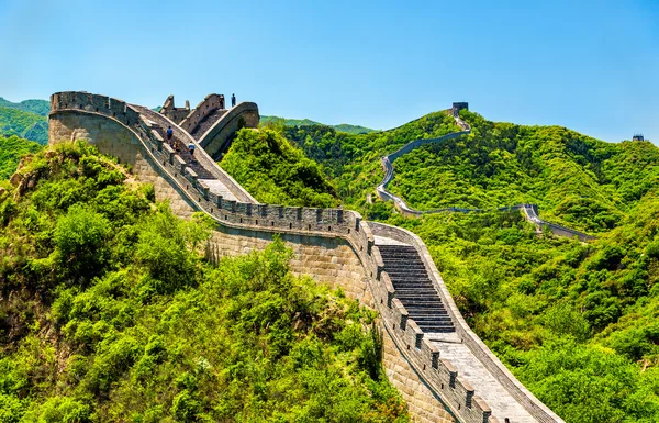 Widok na Wielki Mur w Badaling - Chiny — Zdjęcie stockowe