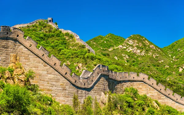 Pohled na velké zdi v Badaling - Čína — Stock fotografie