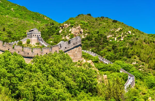 Pohled na velké zdi v Badaling - Čína — Stock fotografie