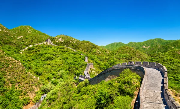 Pohled na velké zdi v Badaling - Čína — Stock fotografie