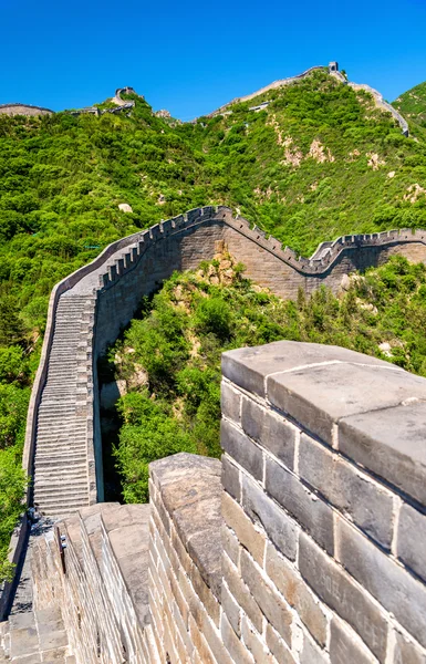 View of the Great Wall at Badaling - China — Stock Photo, Image