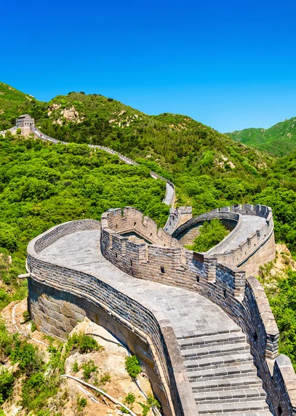 Vista de la Gran Muralla en Badaling - China — Foto de Stock