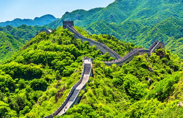 Vista de la Gran Muralla en Badaling - China —  Fotos de Stock