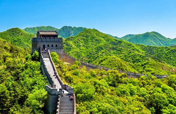 Pohled na velké zdi v Badaling - Čína — Stock fotografie