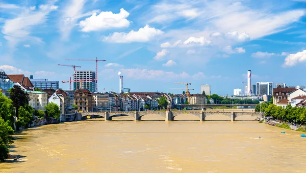 The Rhine river in Basel, Switzerland — Stock Photo, Image