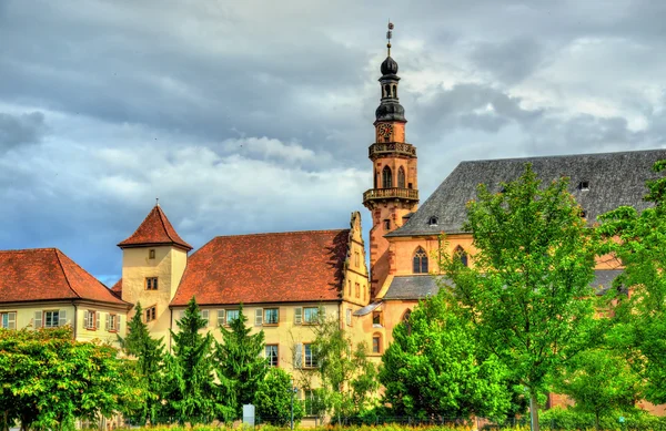 Jezuitský kostel ve městě Molsheim - Francie — Stock fotografie