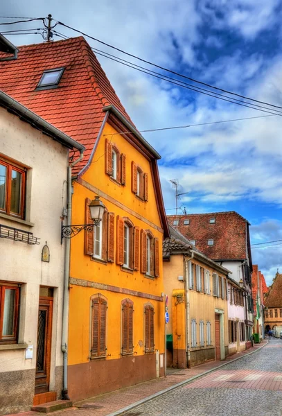 Traditionele Elzasser huizen in Molsheim - Frankrijk — Stockfoto