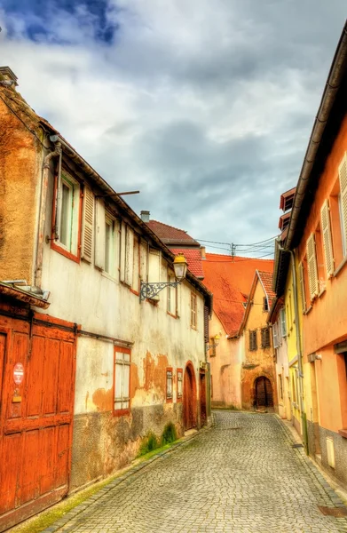 Традиционные эльзасские дома в Молсайме - Франция — стоковое фото