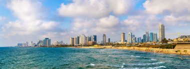 Tel Aviv'de Akdeniz waterfront görünümünü