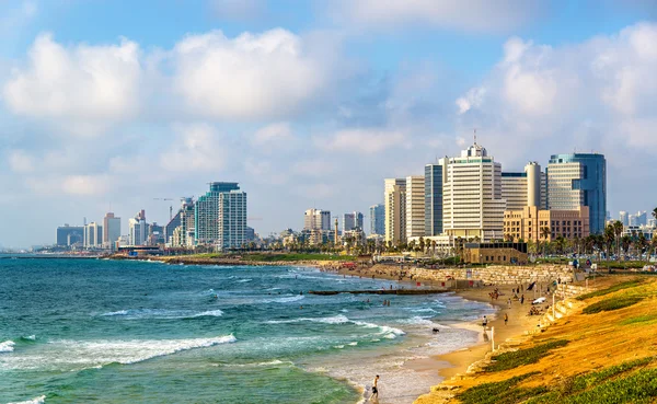 Vue sur le front de mer méditerranéen à Tel Aviv — Photo