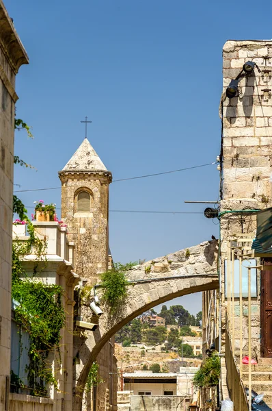Chiesa nel centro storico di Gerusalem — Foto Stock