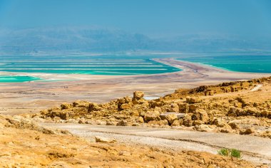 Masada Kalesi - Judaean Desert, Israel kalıntıları üzerine görüntülemek