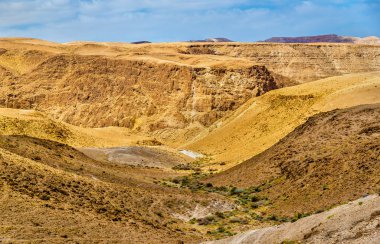 Dead Sea - İsrail yakınındaki judaean çöl
