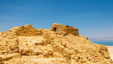 Masada Kalesi - Judaean Desert, Israel kalıntıları üzerine görüntülemek