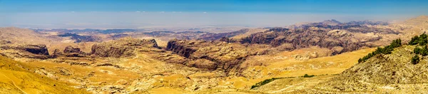 Panorama der wadi musa berge bei petra — Stockfoto