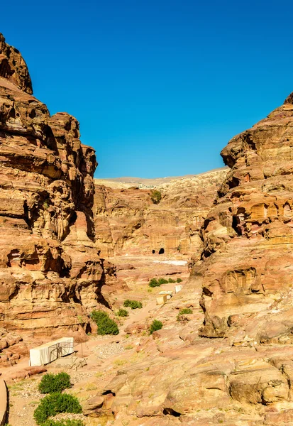 Wadi Jeihoon, Manastırı El Deir Petra, yolunu — Stok fotoğraf