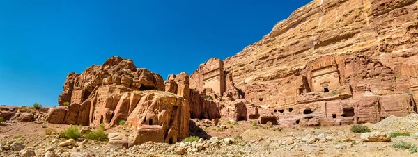 Aneisho hrob na Petra. Dědictví UNESCO v Jordánsku — Stock fotografie