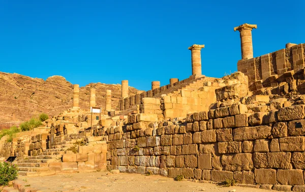 De grote tempel van Petra, Jordanië — Stockfoto