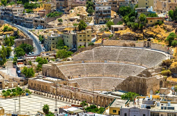 Veduta sul Teatro Romano di Amman — Foto Stock