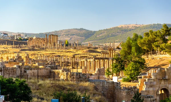 La città romana di Gerasa Giordania — Foto Stock