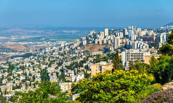 Panorama Haifa з гори Кармел — стокове фото