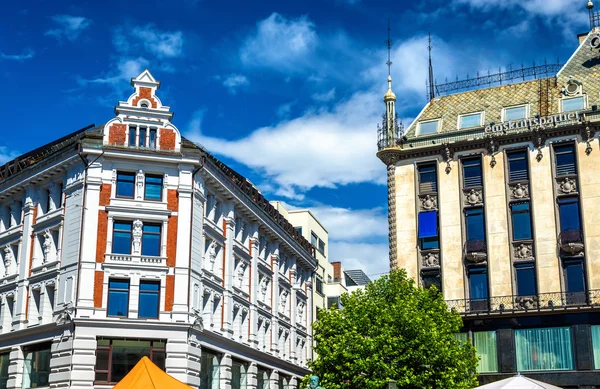 Edificios en el centro de Oslo — Foto de Stock