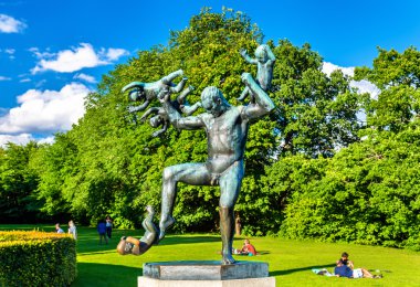 Vigeland Heykel tesisat şık Park - Oslo
