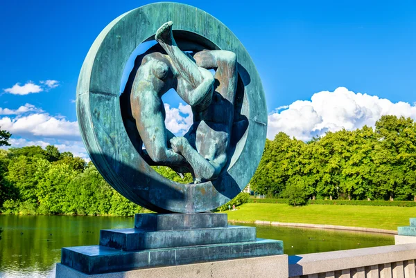 Instalaciones de escultura Vigeland en Frogner Park - Oslo — Foto de Stock