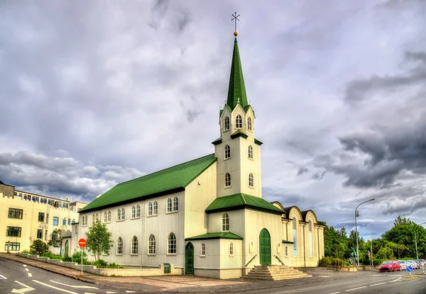 La iglesia de Frikirkjann en Reikiavik - Islandia —  Fotos de Stock