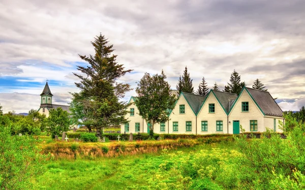 Iglesia en el Parque Nacional Thingvellir - Islandia —  Fotos de Stock