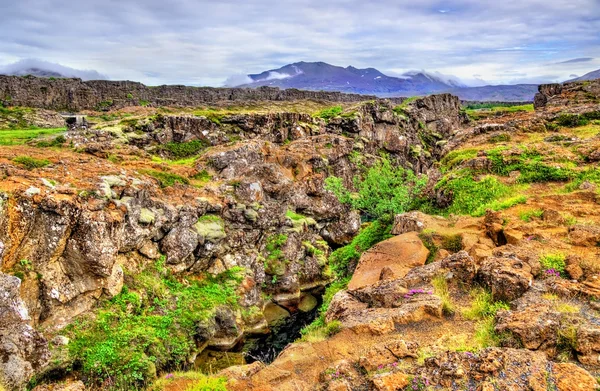 Parque Nacional Thingvellir, Patrimonio de la Humanidad por la UNESCO - Islandia — Foto de Stock