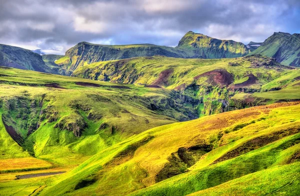 Góry w regionie South Iceland — Zdjęcie stockowe