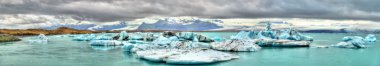 Jokulsarlon Buzul Gölü, İzlanda 'da buzdağları