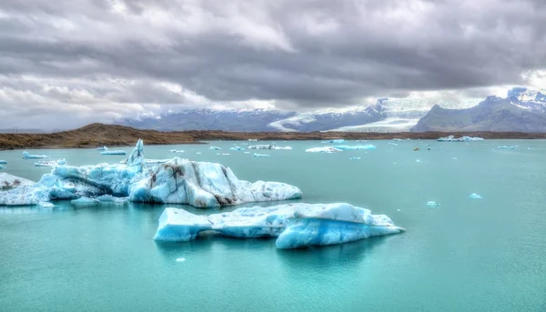 Glaciers dans la lagune du glacier Jokulsarlon, Islande — Photo