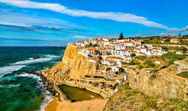 Azenhas Atlantik Okyanusunda Mar yapar - Sintra, Portekiz