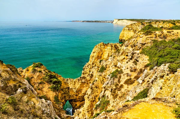 Прибрежные Скалы Ponta Piedade Лагосе Алгарве Португалия — стоковое фото