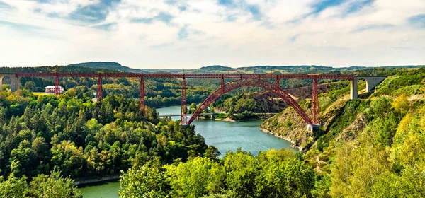 Garabit Viaduct Een Spoorbrug Gebouwd Door Gustave Eiffel Cantal Frankrijk — Stockfoto