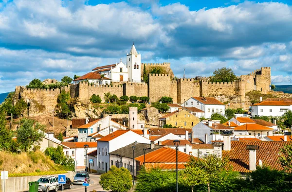 Blick Auf Penela Mit Schloss Und Kirche Portugal — Stockfoto