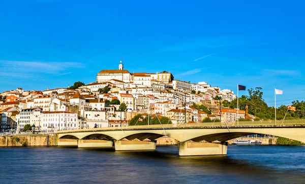 Krajobraz Coimbry Nad Rzeką Mondego Portugalii — Zdjęcie stockowe