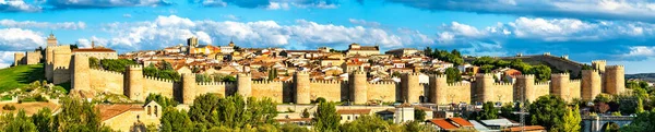 Avila with medieval walls in Spain — Stock Photo, Image