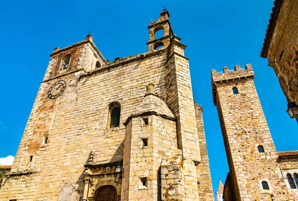 Chiesa di San Mateo a Caceres, Spagna — Foto Stock